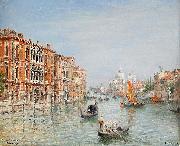 Frans Wilhelm Odelmark Canale Grande - Venice USA oil painting artist